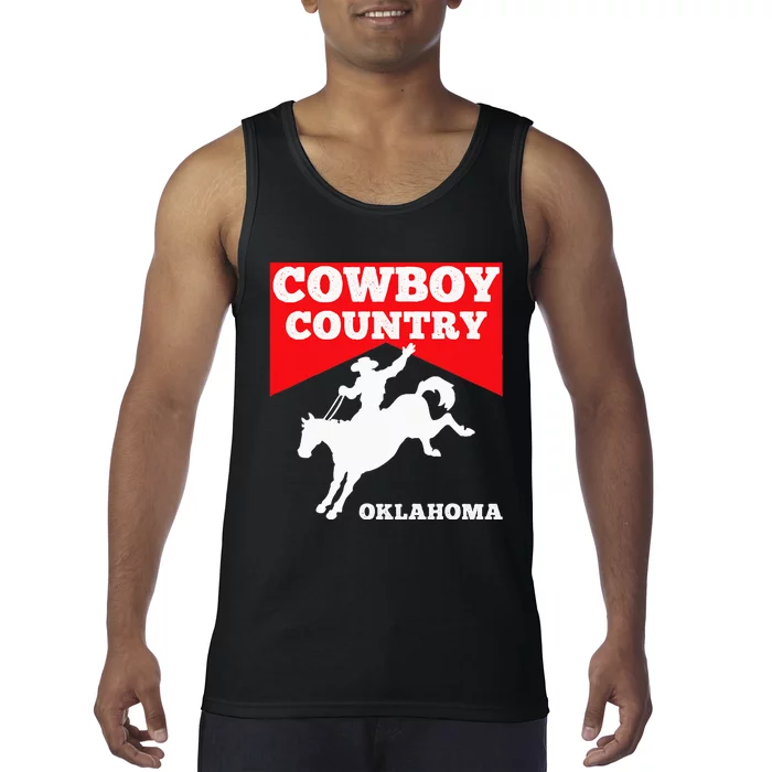 Oklahoma Cowboy Country Horse Riding Rodeo Tank Top