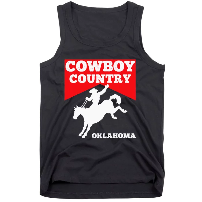 Oklahoma Cowboy Country Horse Riding Rodeo Tank Top