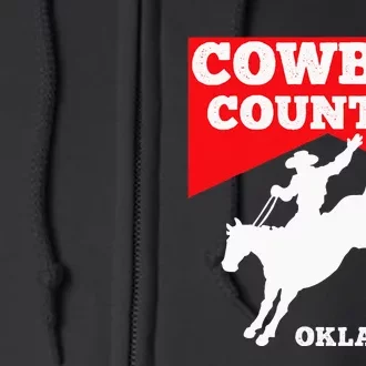 Oklahoma Cowboy Country Horse Riding Rodeo Full Zip Hoodie