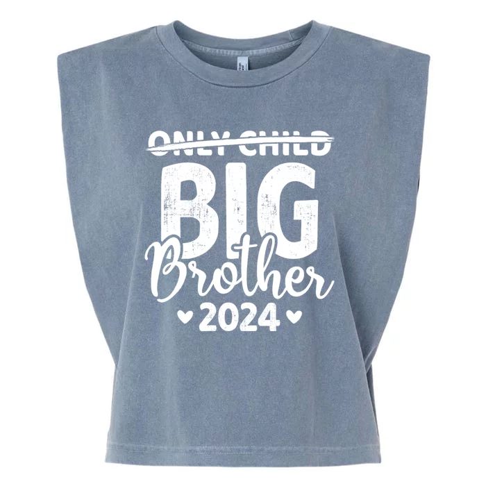 Only Child Crossed Out Big Brother 2024 Pregnancy Announce Garment-Dyed Women's Muscle Tee