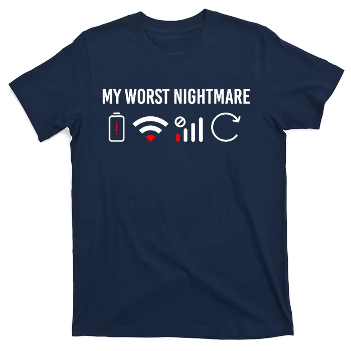 Online Clothes Computer Video Game Geek My Worst Nightmare T-Shirt