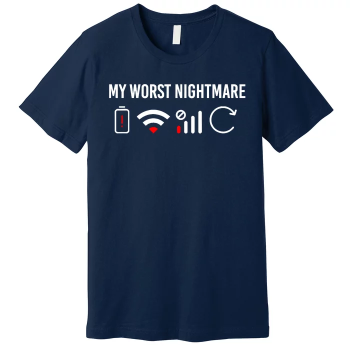 Online Clothes Computer Video Game Geek My Worst Nightmare Premium T-Shirt