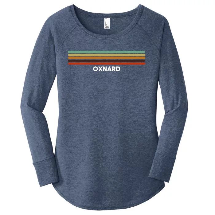 Oxnard California Ca Us Cities Of America Retro Meaningful Gift Women's Perfect Tri Tunic Long Sleeve Shirt