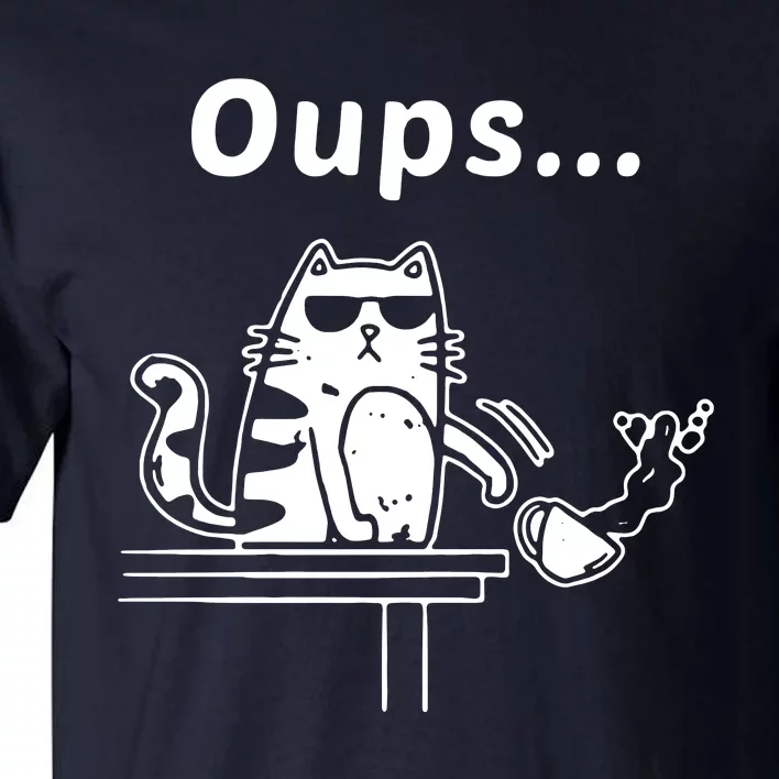 Oups Cat Coffee Tall T-Shirt