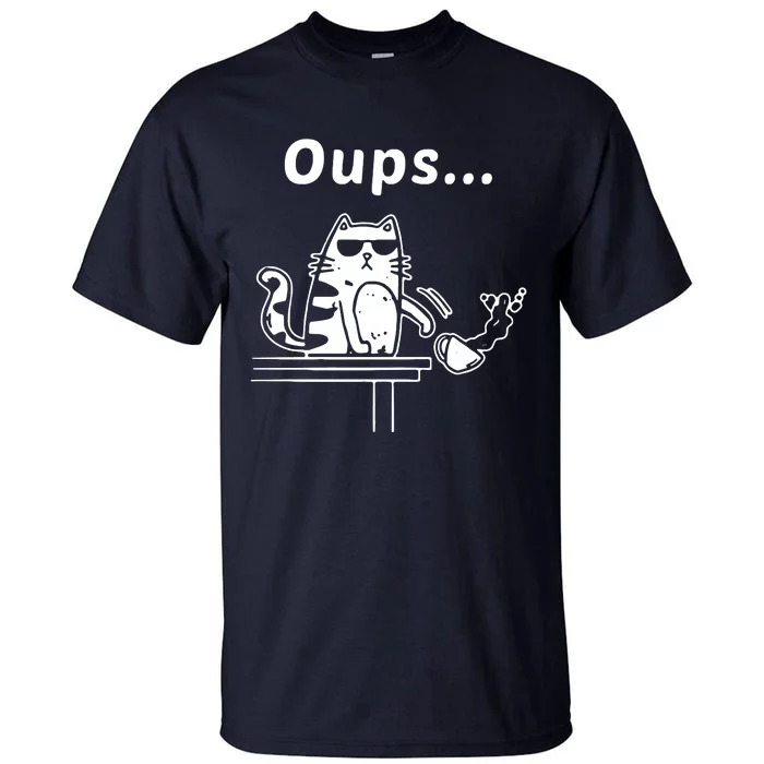 Oups Cat Coffee Tall T-Shirt