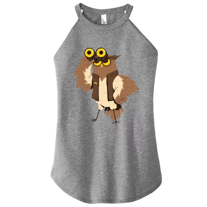 Owl Camping Crew Road Trip Gift Women’s Perfect Tri Rocker Tank