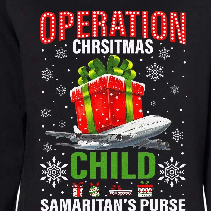 Operation Christmas Child SmaritanS Purse Funny Family Xmas Womens California Wash Sweatshirt