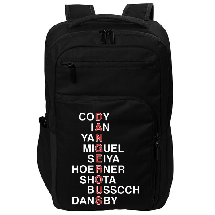 Obvious C.H.I.C.A.G.O Cubs Dangerous Cody Ian Yan Miguel Seiya Hoerner Shota Impact Tech Backpack