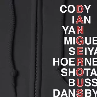 Obvious C.H.I.C.A.G.O Cubs Dangerous Cody Ian Yan Miguel Seiya Hoerner Shota Full Zip Hoodie