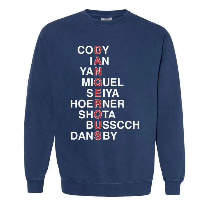 Obvious C.H.I.C.A.G.O Cubs Dangerous Cody Ian Yan Miguel Seiya Hoerner Shota Garment-Dyed Sweatshirt