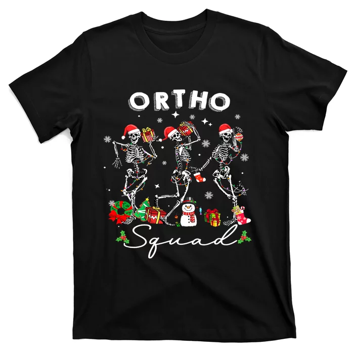 Ortho Christmas Crew Orthopaedic Nurse Ortho Techs Secretary T-Shirt