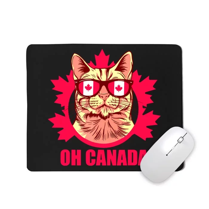 Oh Canada Canada Day Maple Leaf National Day 1st Of July Mousepad