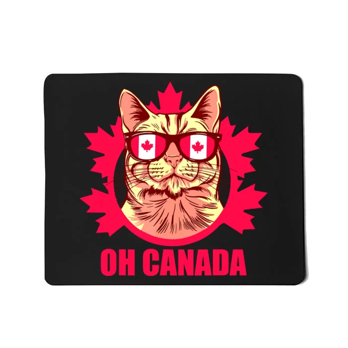 Oh Canada Canada Day Maple Leaf National Day 1st Of July Mousepad