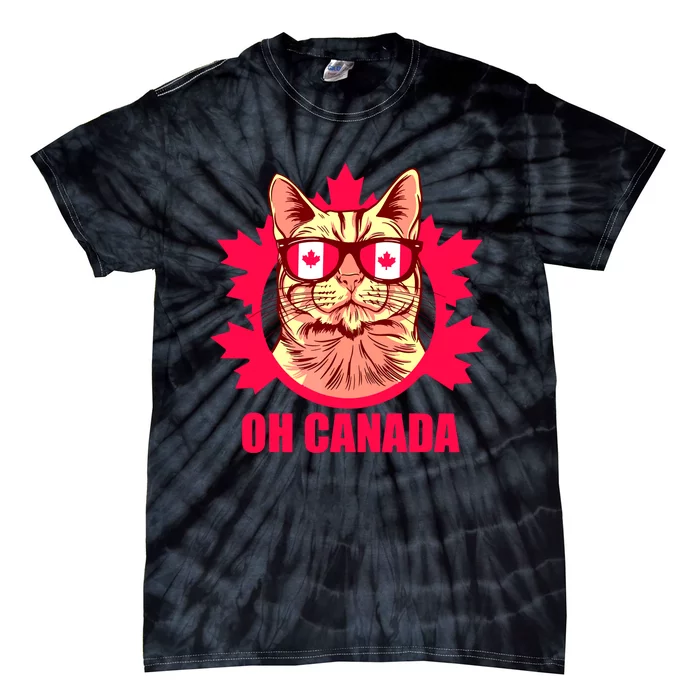 Oh Canada Canada Day Maple Leaf National Day 1st Of July Tie-Dye T-Shirt