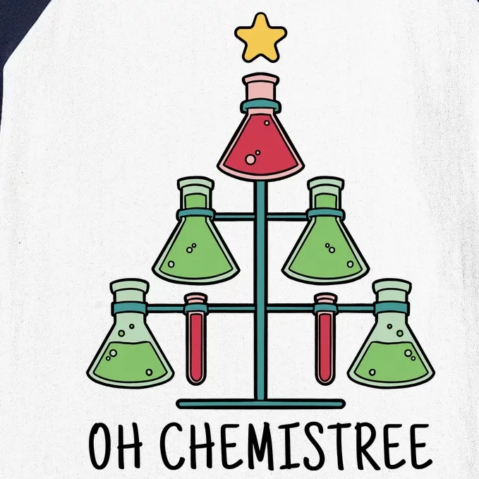 Oh Chemistree Chemistry Christmas Gift Baseball Sleeve Shirt