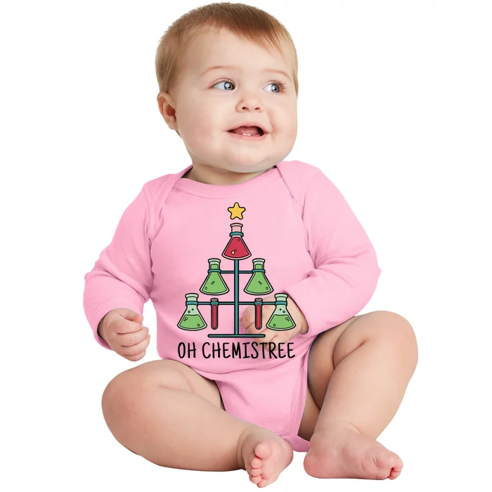 Oh Chemistree Chemistry Christmas Gift Baby Long Sleeve Bodysuit