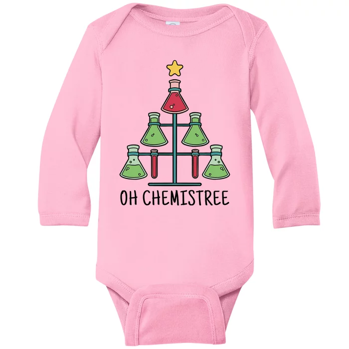 Oh Chemistree Chemistry Christmas Gift Baby Long Sleeve Bodysuit