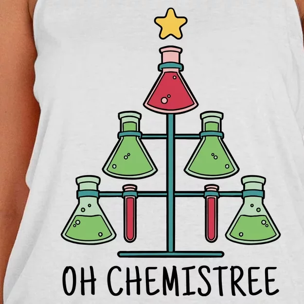 Oh Chemistree Chemistry Christmas Gift Women's Knotted Racerback Tank