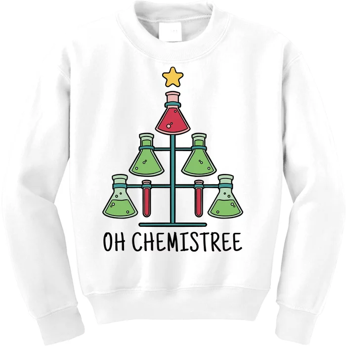 Oh Chemistree Chemistry Christmas Gift Kids Sweatshirt