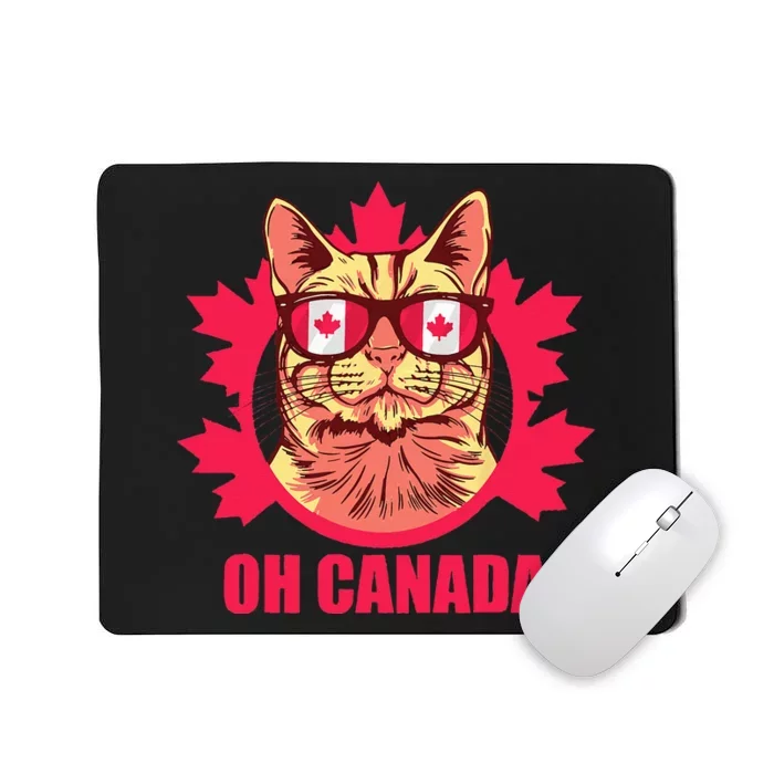 Oh Canada Canada Day Maple Leaf National Day 1st of July Mousepad