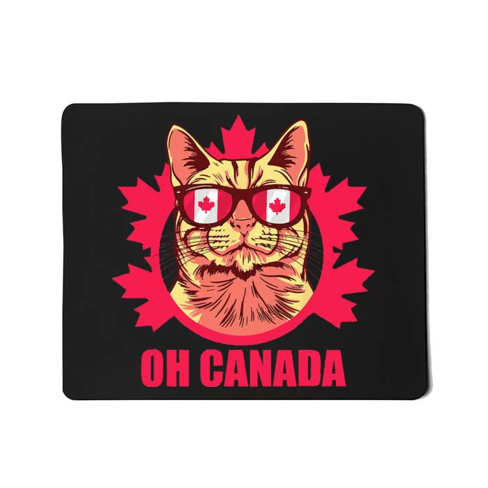 Oh Canada Canada Day Maple Leaf National Day 1st of July Mousepad