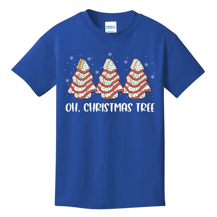 Oh Christmas Cakes Tree Funny Christmas Snack Cake Kids T-Shirt