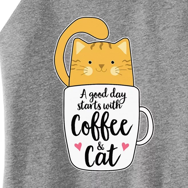 Orange Cat Coffee Mug Funny Cat Lover Women’s Perfect Tri Rocker Tank