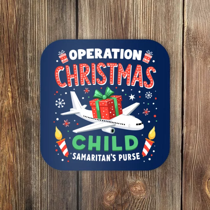 Operation Christmas Child Funny Family Matching Xmas Coaster