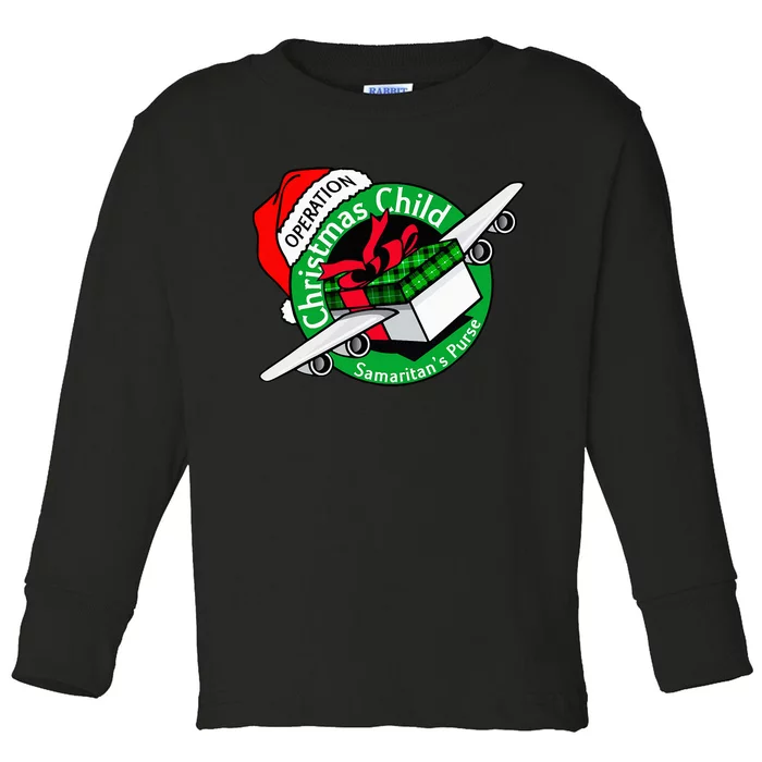 Operation Christmas Child Funny Holiday Presents Toddler Long Sleeve Shirt