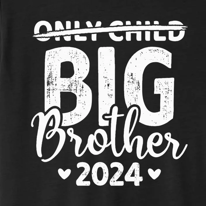 Only child crossed out big brother 2024 pregnancy ChromaSoft Performance T-Shirt