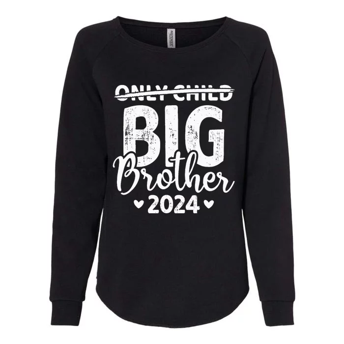 Only child crossed out big brother 2024 pregnancy Womens California Wash Sweatshirt