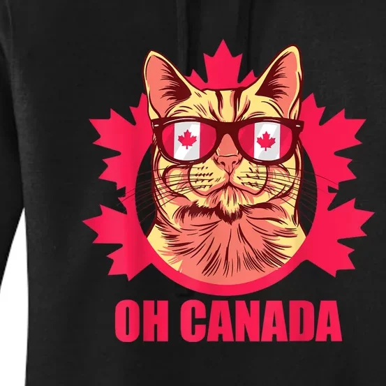 Oh Canada Canada Day Maple Leaf National Day 1st Of July Women's Pullover Hoodie