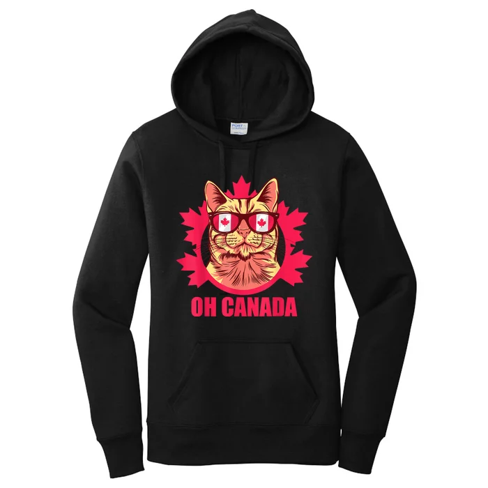 Oh Canada Canada Day Maple Leaf National Day 1st Of July Women's Pullover Hoodie