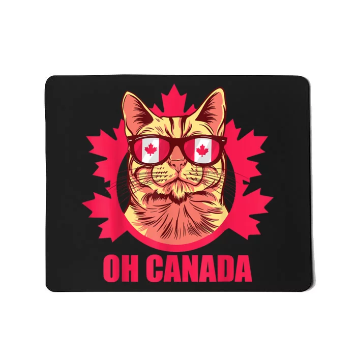 Oh Canada Canada Day Maple Leaf National Day 1st Of July Mousepad