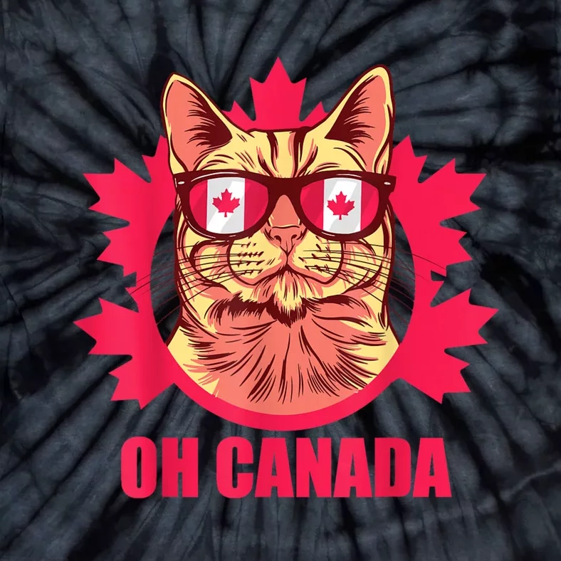 Oh Canada Canada Day Maple Leaf National Day 1st Of July Tie-Dye T-Shirt