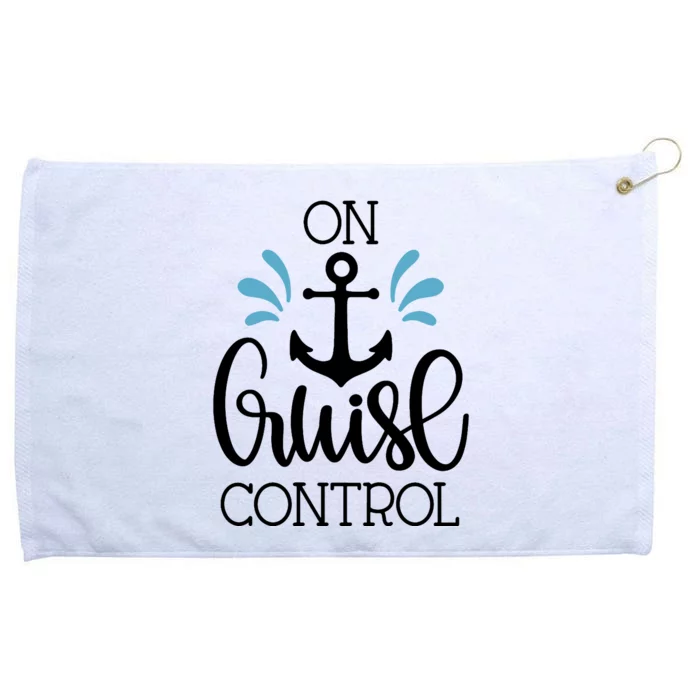 On Cruise Control Vacation Grommeted Golf Towel