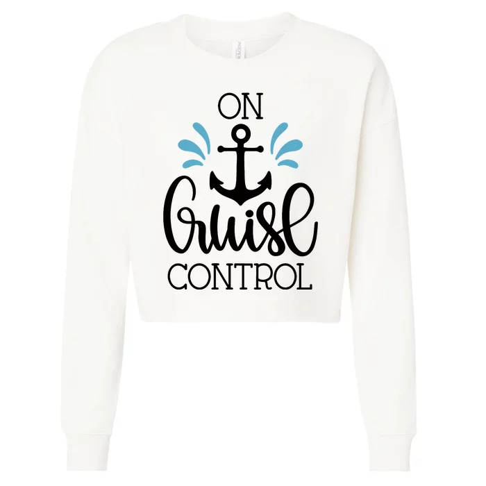 On Cruise Control Vacation Cropped Pullover Crew