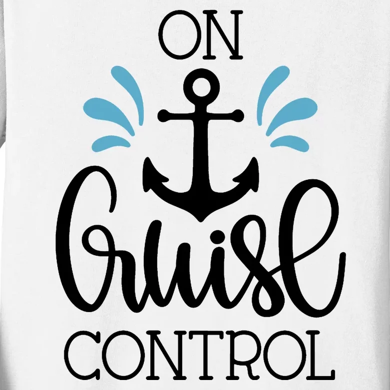 On Cruise Control Vacation Kids Long Sleeve Shirt