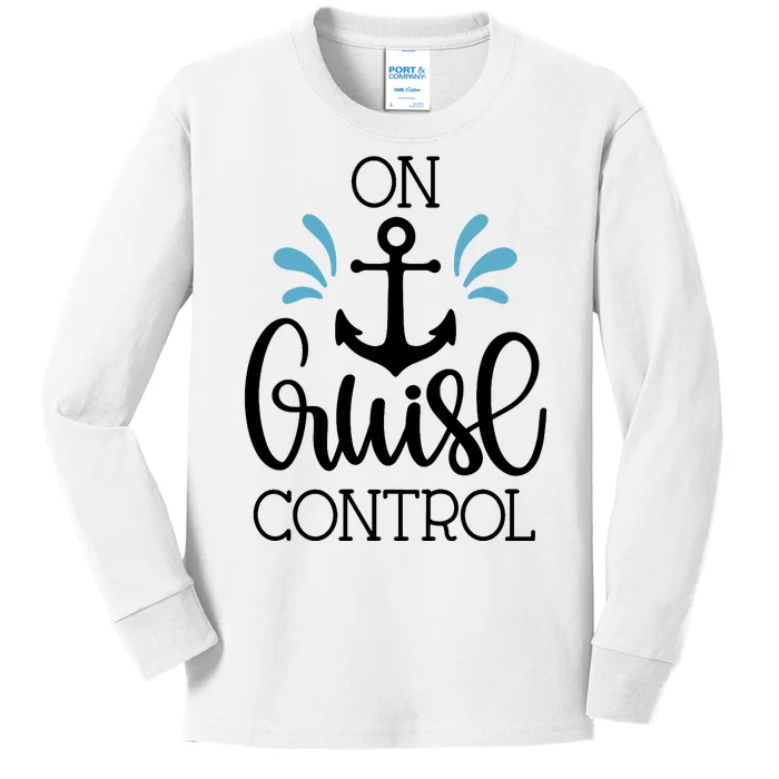 On Cruise Control Vacation Kids Long Sleeve Shirt