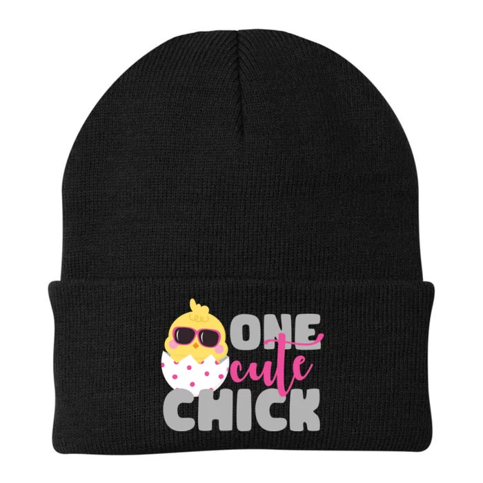 One Cute Chick Funny Knit Cap Winter Beanie