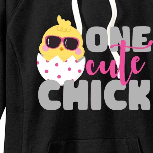 One Cute Chick Funny Women's Fleece Hoodie