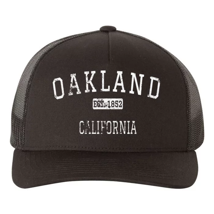 Oakland California Ca Vintage Yupoong Adult 5-Panel Trucker Hat