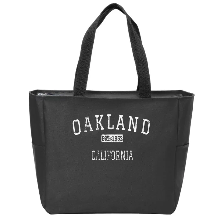 Oakland California Ca Vintage Zip Tote Bag