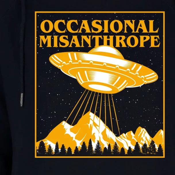 Occasional Misanthrope UFO Womens Funnel Neck Pullover Hood