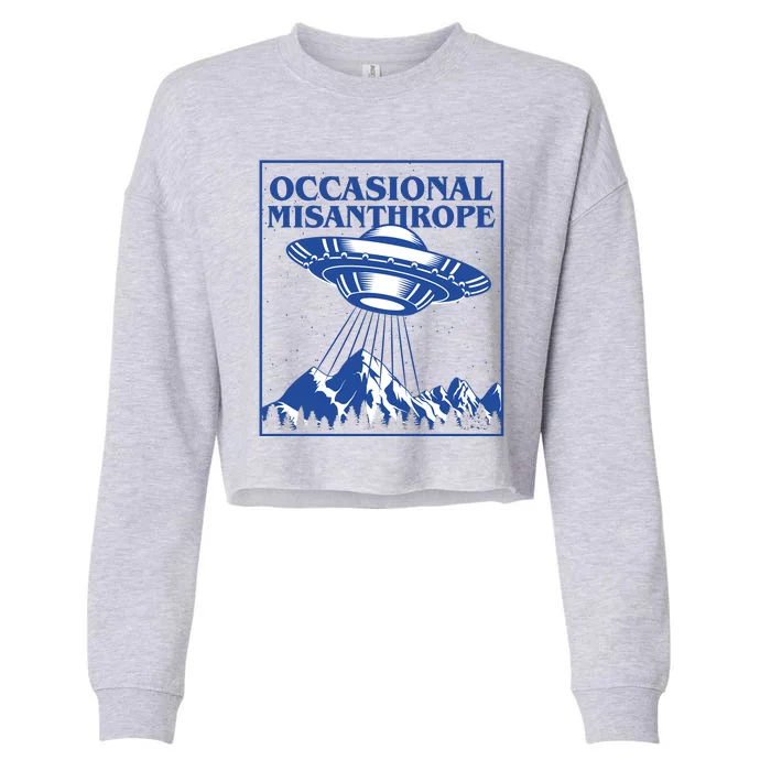 Occasional Misanthrope UFO Cropped Pullover Crew