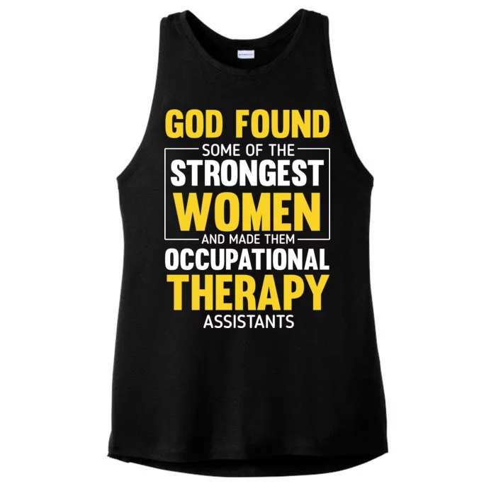 Occupational Therapy Assistants Ladies Tri-Blend Wicking Tank