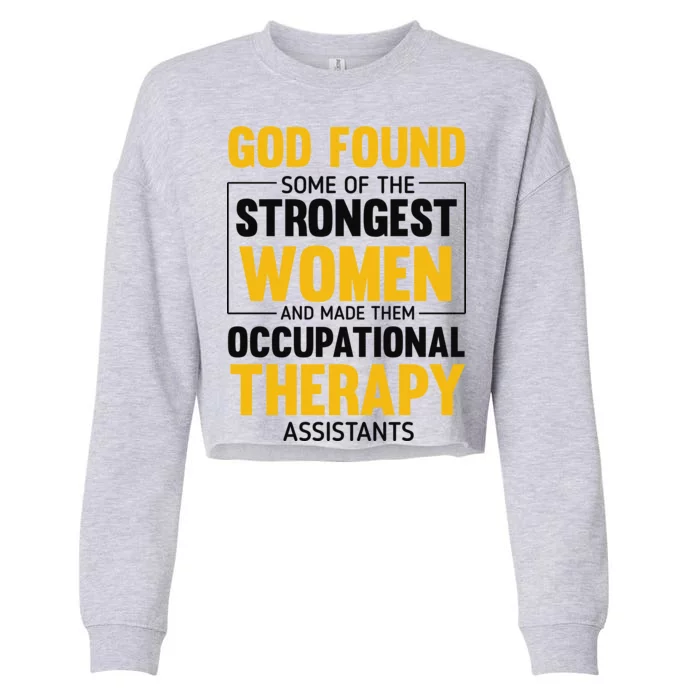 Occupational Therapy Assistants Cropped Pullover Crew