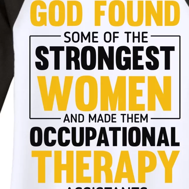 Occupational Therapy Assistants Women's Tri-Blend 3/4-Sleeve Raglan Shirt