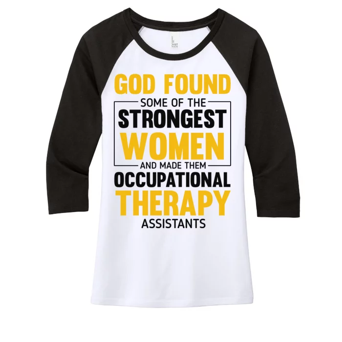 Occupational Therapy Assistants Women's Tri-Blend 3/4-Sleeve Raglan Shirt