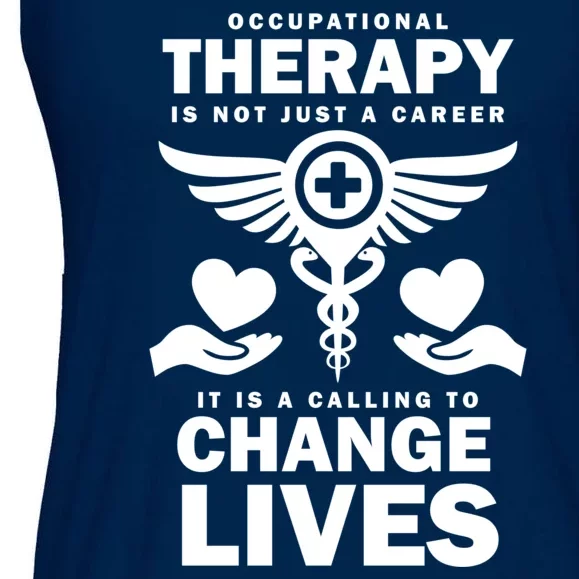 Occupational Therapy Change Lives Ladies Essential Flowy Tank